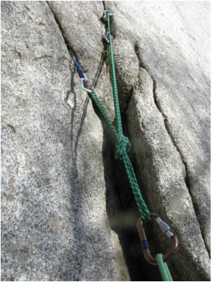 lead climbing top anchor